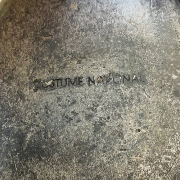 Costume National Black Leather Shearling Pull On High Heel Boots Made in Italy - Picture 12 of 13